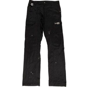 Heliot Emil 2021 Straight Minimal Twill Cargo Pants Black men's size 46 / 30x33